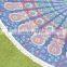 Indian Roundie Cotton Throw Yoga Mat Round Table Cloth Picnic Beach Blanket Round Tapestry Table Cover