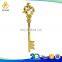 Promotional Custom 3D Metal Key in Shiny Gold Plating