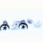 Foreign trade accessories, moon and stars, body piercing stainless steel bow tie earrings wholesale