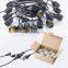 E27 LED string light Outdoor Light String S14 Edison Bulb Led serial Lights 48ft 15 sockects-EU plug