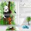 i@home Cute Panda digital printing animal polyester bathroom shower curtain waterproof