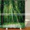 i@home modern green color unique forest shower curtain polyester waterproof bathroom