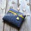 China factory supply small felt zipper makeup pouch with customized logo