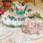 Summer Lolita Spanish Princess Dress Lace stitching print Girls Ball Gown Vintage Birthday Easter Party Dress For girl