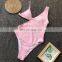 Cut Out Patchwork Hollow Swimsuit String Bikini Push Up Swimwear Bathing Suit Women Bra maillot une piece monokini