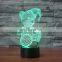 Christmas Decorative Bear Smart Led Night Light 3D Effect Lamp