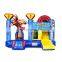 Super Hero Bouncing Castles Bouncer Kids Jump Inflatable Castle With Slide
