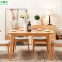 Living room home furniture elegant rectangle wood dinning kitchen table