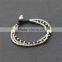 Purple woven stone beaded bracelet handcuff XE09-0241
