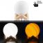 Rechargeable LED Night Light Touch Remote control Moonlight smart  lamp by 3D printing