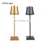 Hot sale smart wireless metal led table lighting lamps modern hotel style rechargeable bedroom usb study reading light