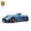 CSS style Side Skirts Engine Hood Bonnet Front Bumper Rear Diffuser Spoiler Suitable For Porsche Boxster Cayman 718
