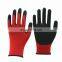 Rough Sandy Nitrile Coated Work Gloves 13Gauge Polyester Nitrile Firm Grip Safety Gloves Oil Resistance Car Maintenance Gloves