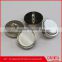 white pearl lustre silver metal base combined button
