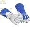 Custom Hand Protection Heat Resistant Anti Cut High Quality Long Sleeve Cow Split Leather Safety Welding Gloves
