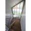 double stringer carbon steel stair/single beam wood staircase