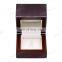 Custom Recyclable MDF wood ring box luxury ring jewelry box