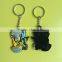 2015 China OEM manufacturer promotional 2d 3d custom soft PVC rubber keychain with SEDEX certified