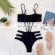 Women Sexy Cutout High Waisted One Piece Swimsuit Tummy Control Swimwear Brazilian String Bikini