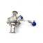 hygienic long type clamp  manual  Butterfly Ball Valve