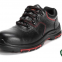 anti-static leather puncture resistant Safety Shoes with Rubber Bottom, steel toe and shock absorb PU