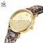 SHENGKE Marbling Leather Band Watch K0144L Wild Sexy Ladies Watch Wrist Casual Daily Suit Handwatch