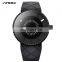 SINOBI Black Silicone Band Wristwatch S9742G Men Creative Rotate Flashing Dial Watches Cool Sports Men Handwatch