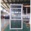 2022 New Design Double Color American UPVC Single Hung + Tilt Window With Security Limiter