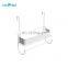 Sakura Blossoms Series White Pink Powder Coating Bathroom 6 Pieces Set Toilet Brush Holder Metal Trash Can Corner Storage Racks