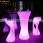 led furniture bar light counter indoor plastic rechargeable glowing party table