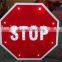Traffic safety octagon seamless aluminum solar LED warning sign