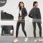 Full Zipper Sports Jackets Round Neck Slim Fit Full Custom Gym Fitness Elastic Hem Yoga Women Tops