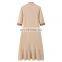 Neo-Chinese Style Pure Cashmere Dress Long Slim Fit A-Line Button Decoration Floor-Length Natural Breathable Sustainable Autumn