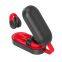 Ear clip earphone HiFi Stereo Sound Wireless Waterproof Ear Bone Conduction Earring Led Open Ear Air Conduction Headphone