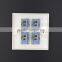 U series fluorescent series push button four gang wall switch