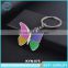 Souvenir 3D Holder Butterfly Shape Key Chains/Soft Metal Key Chains