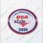 2015 Fashion Design custom embossed leather patch label for clothing