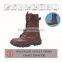 CE EN high neck leather black industrical security safety boots for men and women 9066
