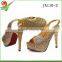 african sexy women high heel dress shoes italian women gold shoes and clutch bag to match