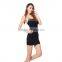 Black Wholesale New Design Hot Lace Ladies Western Long Dress