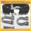Yukai Zinc alloy shackle clasp,zinc alloy hardware shackle for survival bracelet
