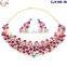 CJ1149-19 Multi color crystal jewelry beads Indian bridal jewelry sets elegant wedding jewelry