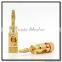 Speaker Banana Plugs 24K Gold Plated Audio Jack Connector Open Screw