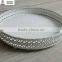untique white metal tray candle holder