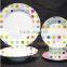 20 pcs porcelain dinner set with dot decal