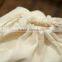 Cotton Double Drawstring Plain Muslin Bags