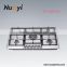 Best selling high quality stainless steel table gas stove 5 burner plates stand in stock