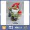 Handmade decoration ceramic funny garden gnome with flower pot