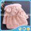 kids winter clothes baby sweater design faux fur coat with hood