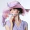 New custom hand made cloth hat fashion church for womens